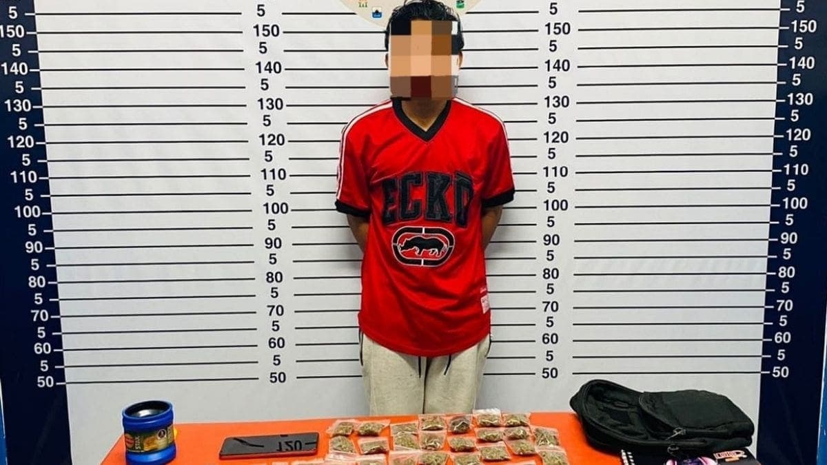 El niño narco de Playa del Carmen: tiene 15 años y fue detenido con casi 100 dosis de droga