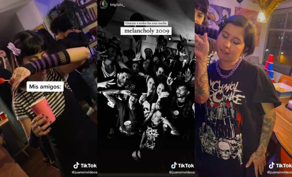 Video: jóvenes organizan fiesta temática 'emo', como si fuera el año 2009