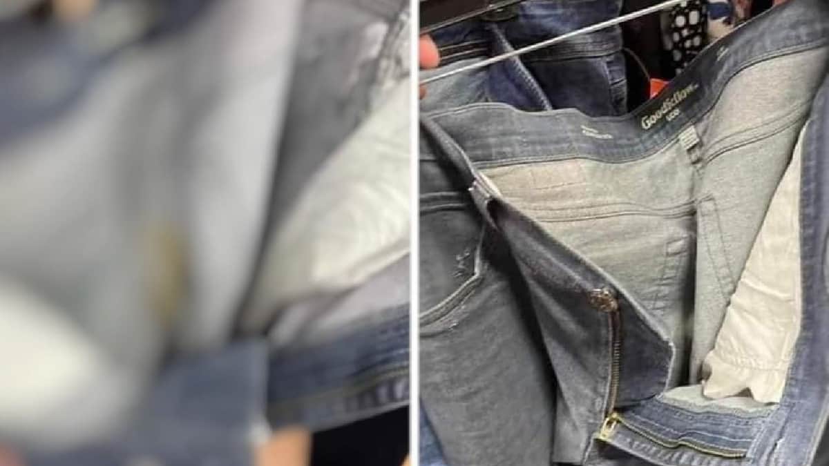 Mujer va de compras y descubre un pantalón manchado con heces fecales