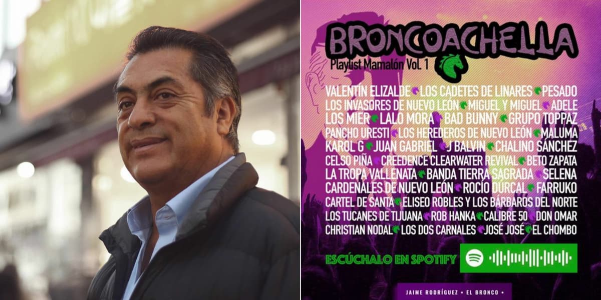 'El Broncoachella': saca Jaime Rodríguez 'El Bronco' su playlist y se vuelve viral