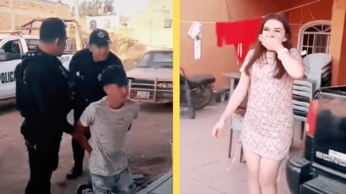 VIDEO VIRAL: Finge que policías se lo llevan para proponerle matrimonio a su novia