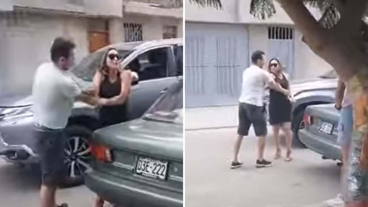 Mujer sorprende a su esposo con la amante: 'Te me vas de la casa'