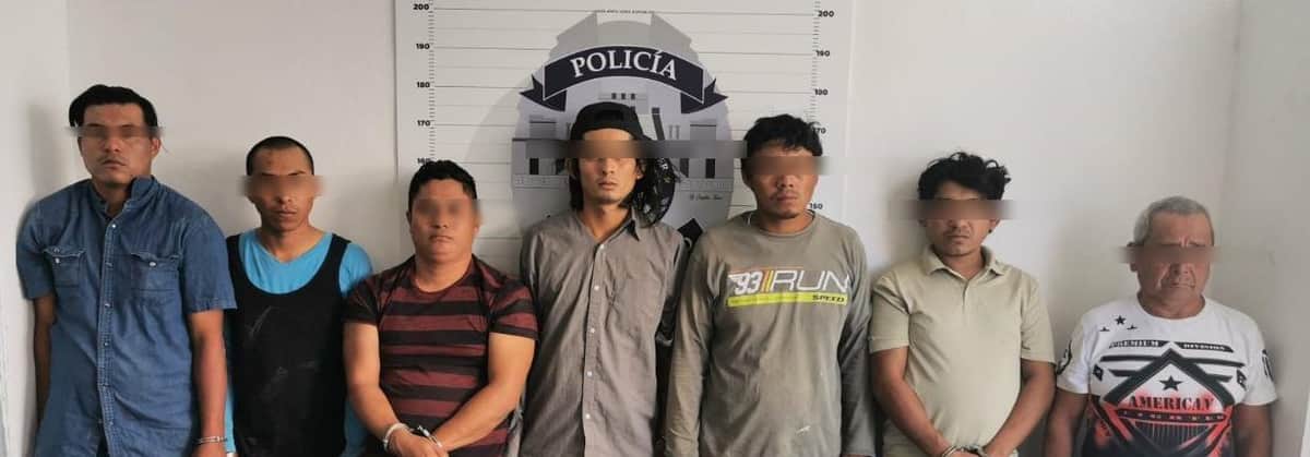 Capturan a siete en portación de sustancias ilegales y armas en la Supermanzana 110 de Cancún
