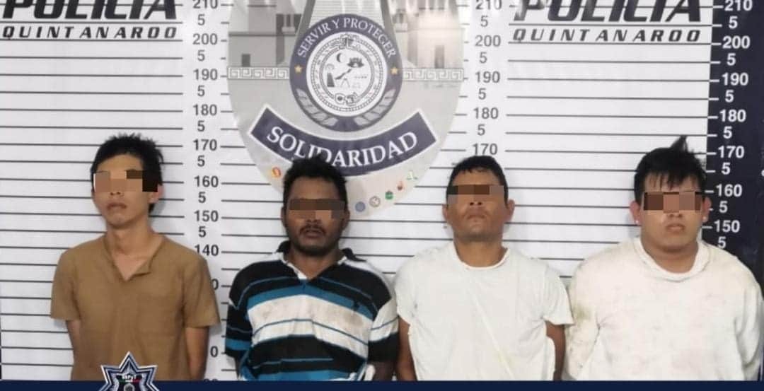 Frustran robo a gasera en Playa del Carmen y detienen a 4 sospechosos