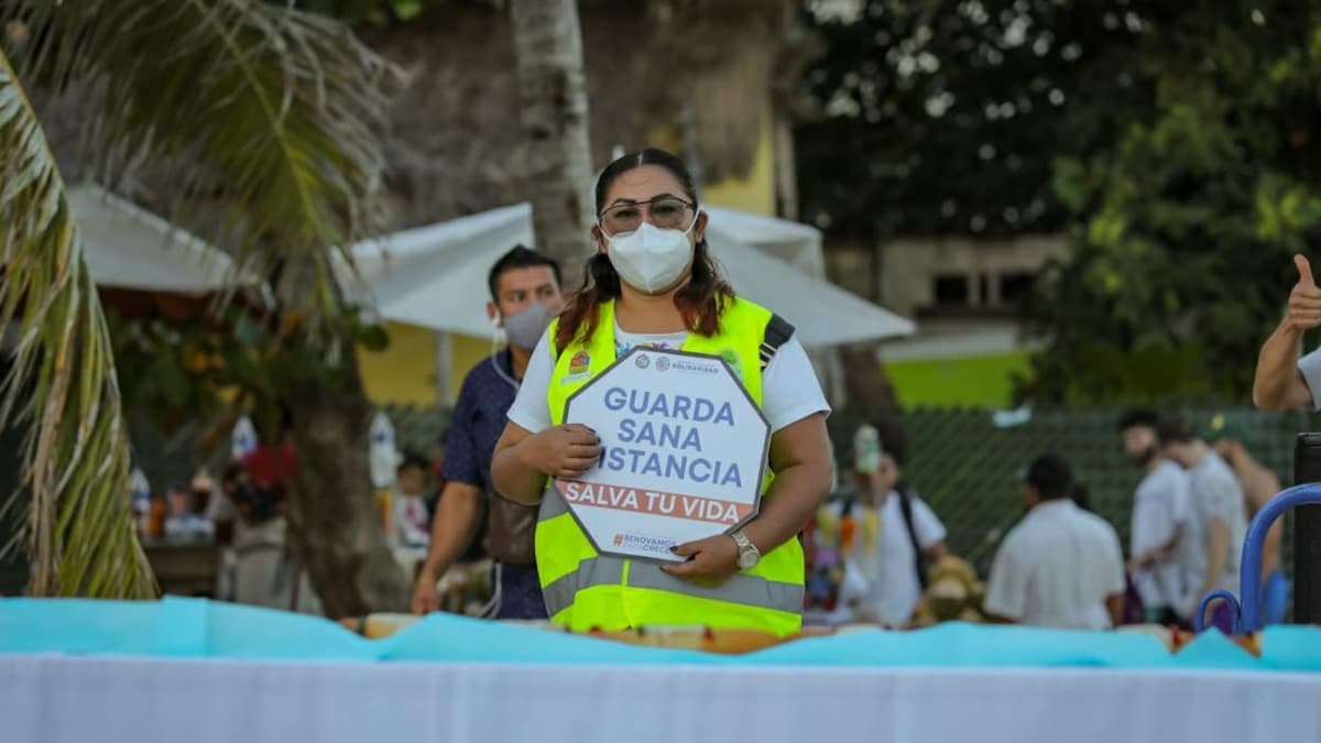 “Chalecos Azules” reforzarán medidas sanitarias durante las vacaciones en Playa del Carmen