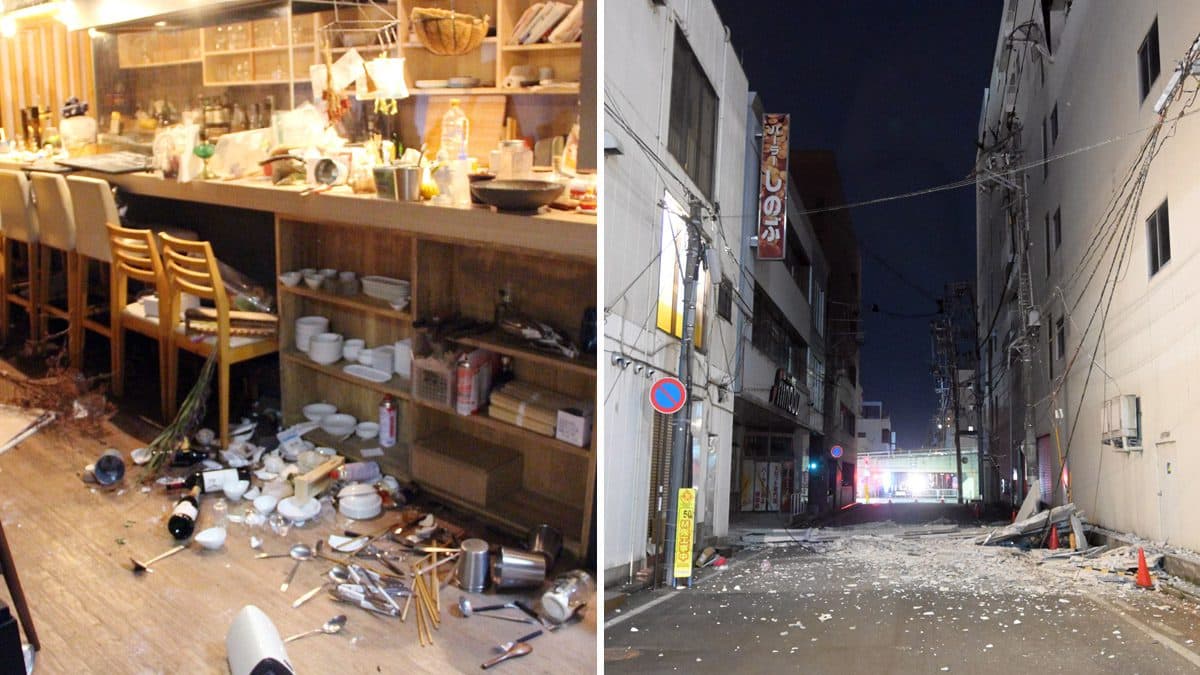 Terremoto en Japón deja 2 millones de hogares sin luz; las fotos y videos son impactantes
