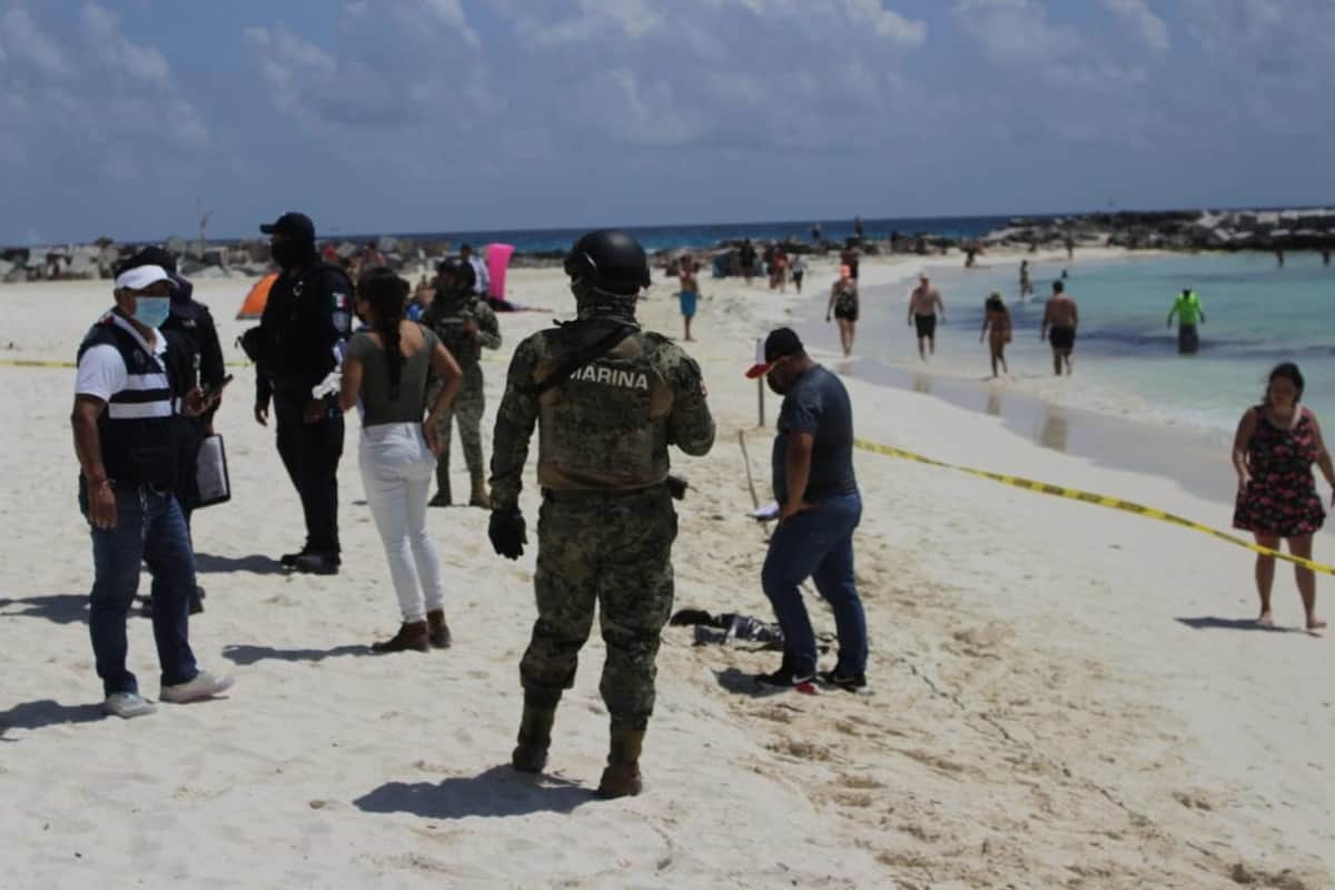 Hallan restos humanos en la playa Gaviota Azul de Cancún