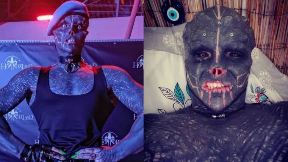 Alien humano muestra su rostro original antes de las 300 cirugías