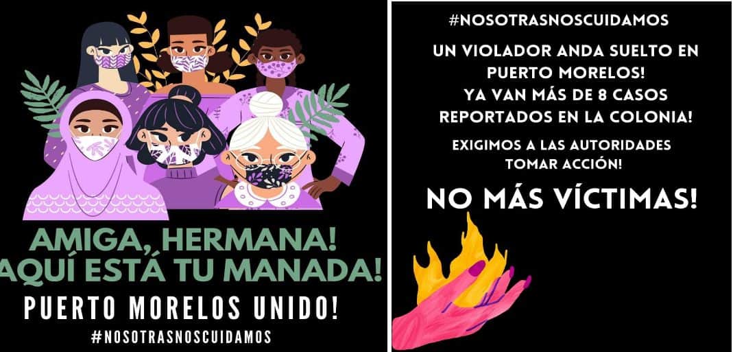 Denuncian feministas supuesto violador serial en Puerto Morelos