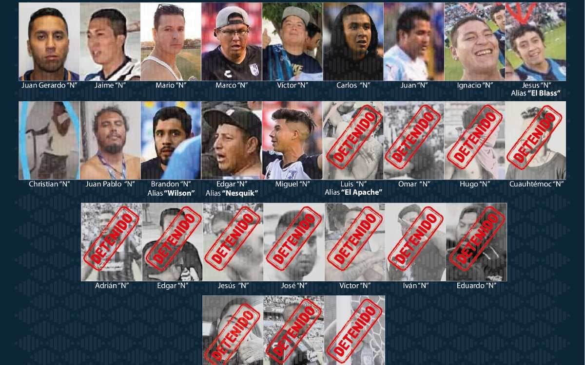 Se Buscan: Fiscalía va por estos 14 sujetos por violencia en el estadio Corregidora