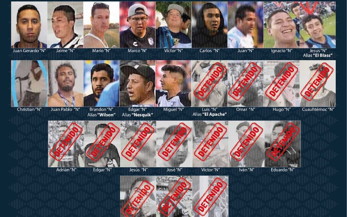 Se Buscan: Fiscalía va por estos 14 sujetos por violencia en el estadio Corregidora