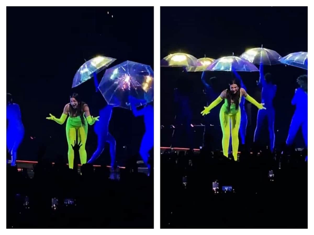 Video: Dua Lipa perdió su micrófono en concierto y la acusan de hacer playback