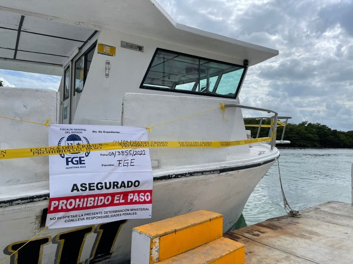 Detienen al capitán de la lancha que propeló a los dos turistas en Isla Mujeres