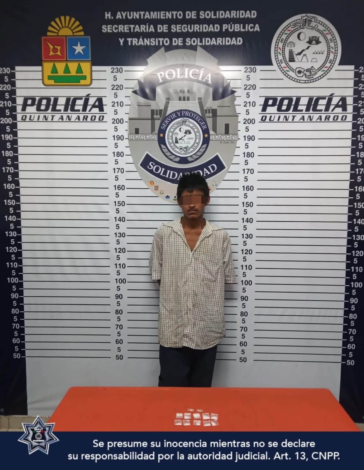 Policías de Solidaridad sorprenden a hombre con 12 bolsitas de droga