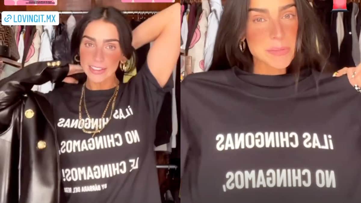 Bárbara de Regil ahora vende playeras con frases motivacionales, pero sólo en talla chica
