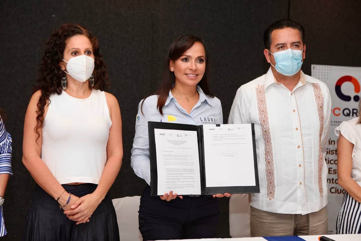 Laura Fernández firma compromisos anticorrupción para mejorar Quintana Roo