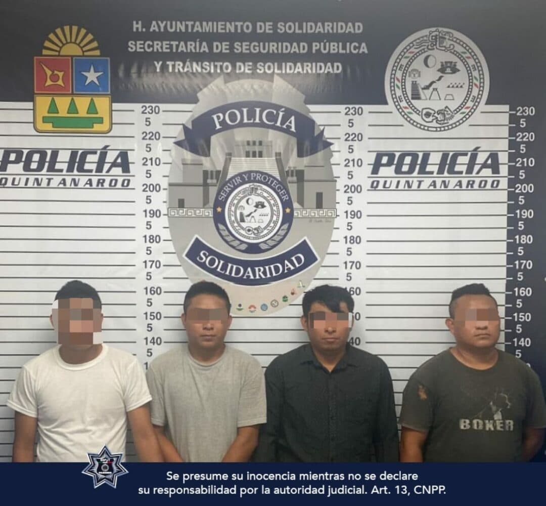 En manada atacaban, golpeaban y robaban en Playa del Carmen; ya fueron detenidos