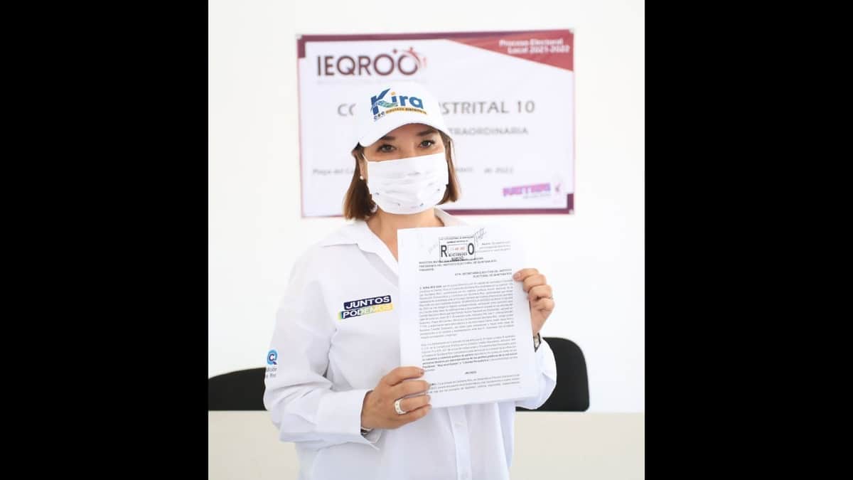 Presenta Kira Iris denuncia ante el IEQROO por violencia política de género