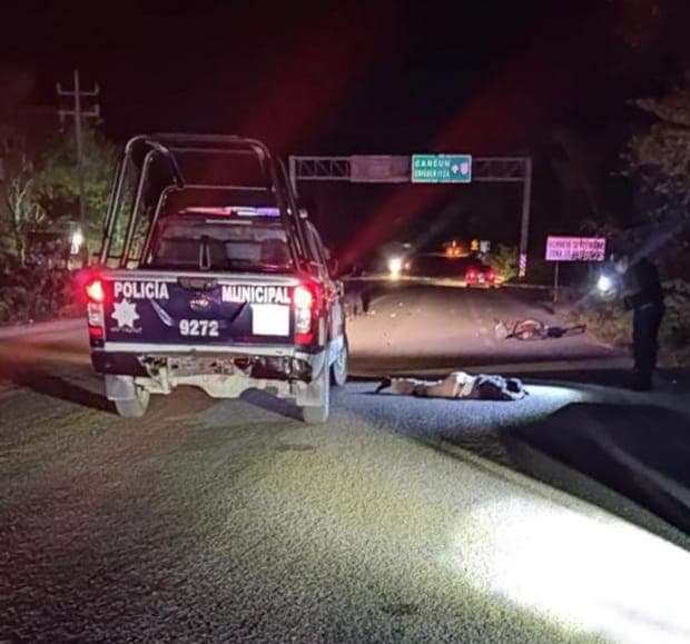 Pierde la vida ciclista atropellado en la entrada a Cobá