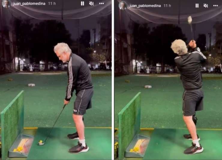 ¡Juan Pablo Medina reaparece! Comparte su primera clase de golf en proceso de recuperación