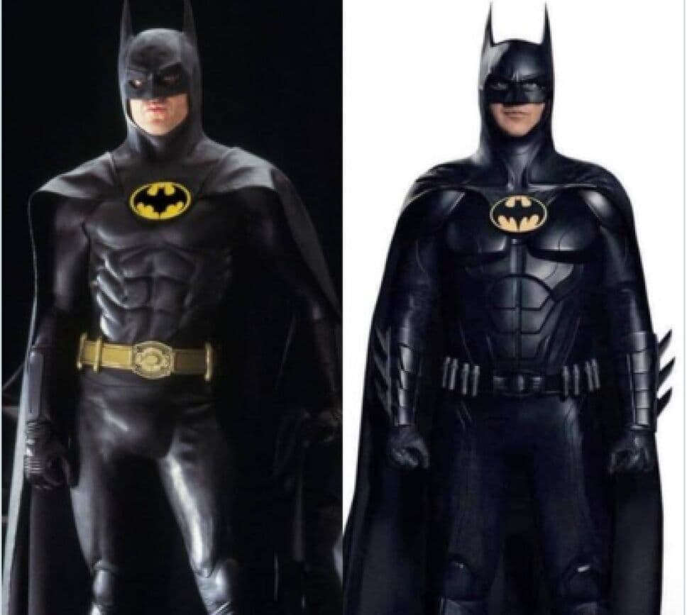Se filtran imágenes del traje de Batman que Michael Keaton usaría