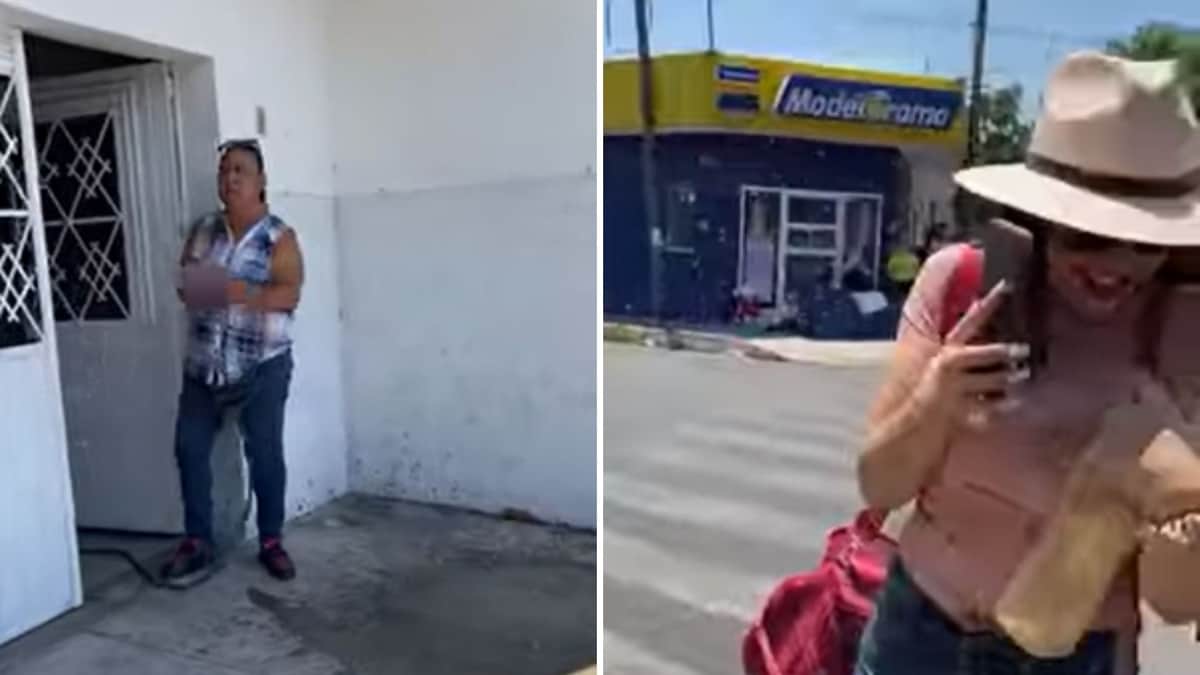 VIDEO: Mujer moja a unos turistas en Colima diciendo que "la banqueta no es pública"