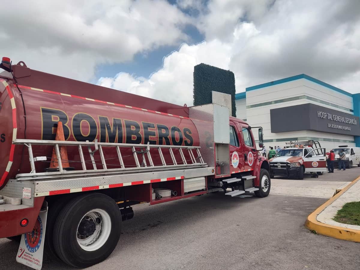 Sofocan conato de incendio en el Hospital General de Cancún