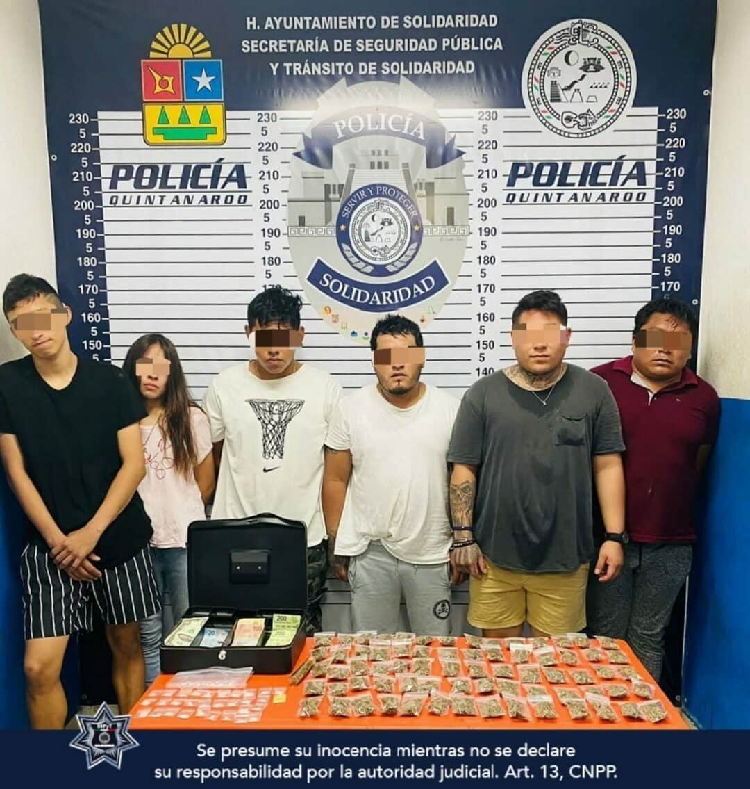 Golpe al narcomenudeo en Playa del Carmen: cae célula delictiva con 100 dosis