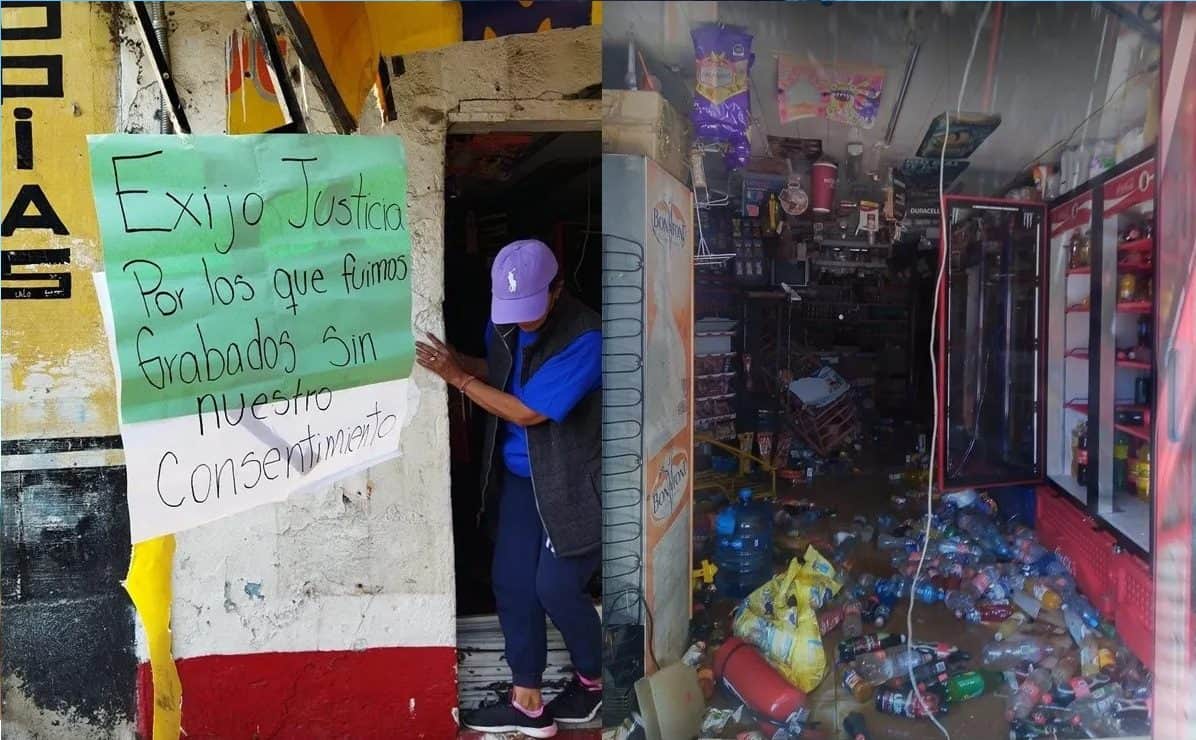 Edomex: Destrozan tienda donde empleado grababa a estudiantes que usaban el baño
