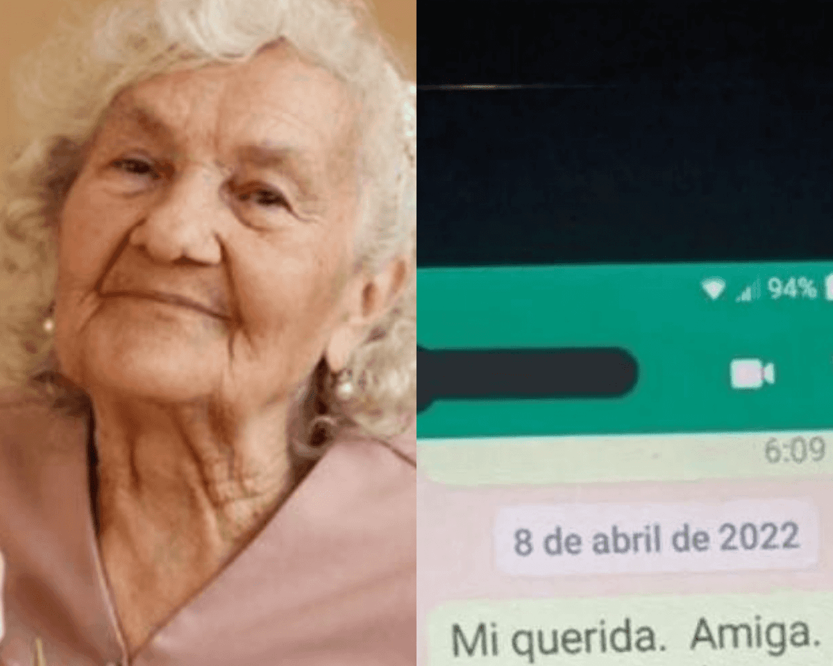 Abuelita enternece a las redes con mensaje para su amiga muerta