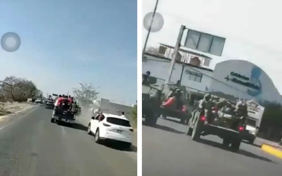 Comando armado persigue a convoy militar en Nueva Italia, Michoacán