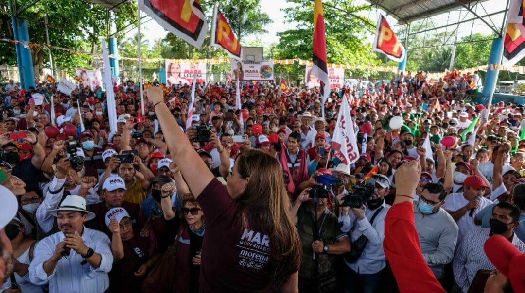 Nadie alcanza a Mara Lezama; a mitad de la contienda crece su ventaja