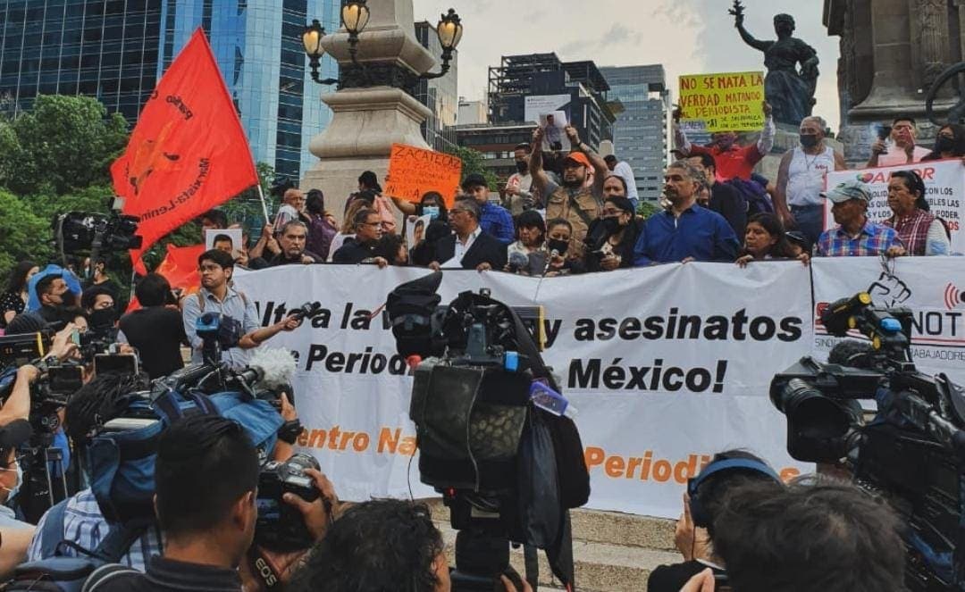 Video: Protestan en Cdmx por los asesinatos de periodistas en México