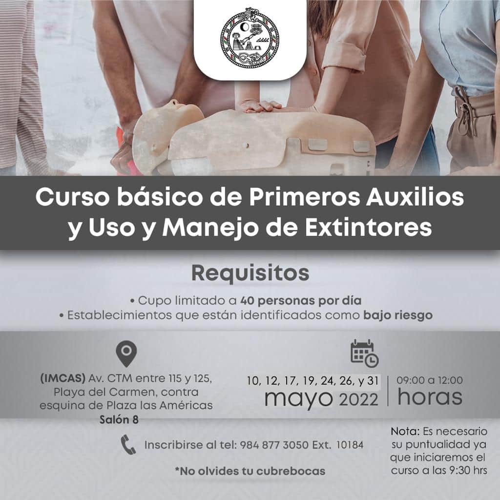 Organizan curso de Protección Civil en Playa del Carmen