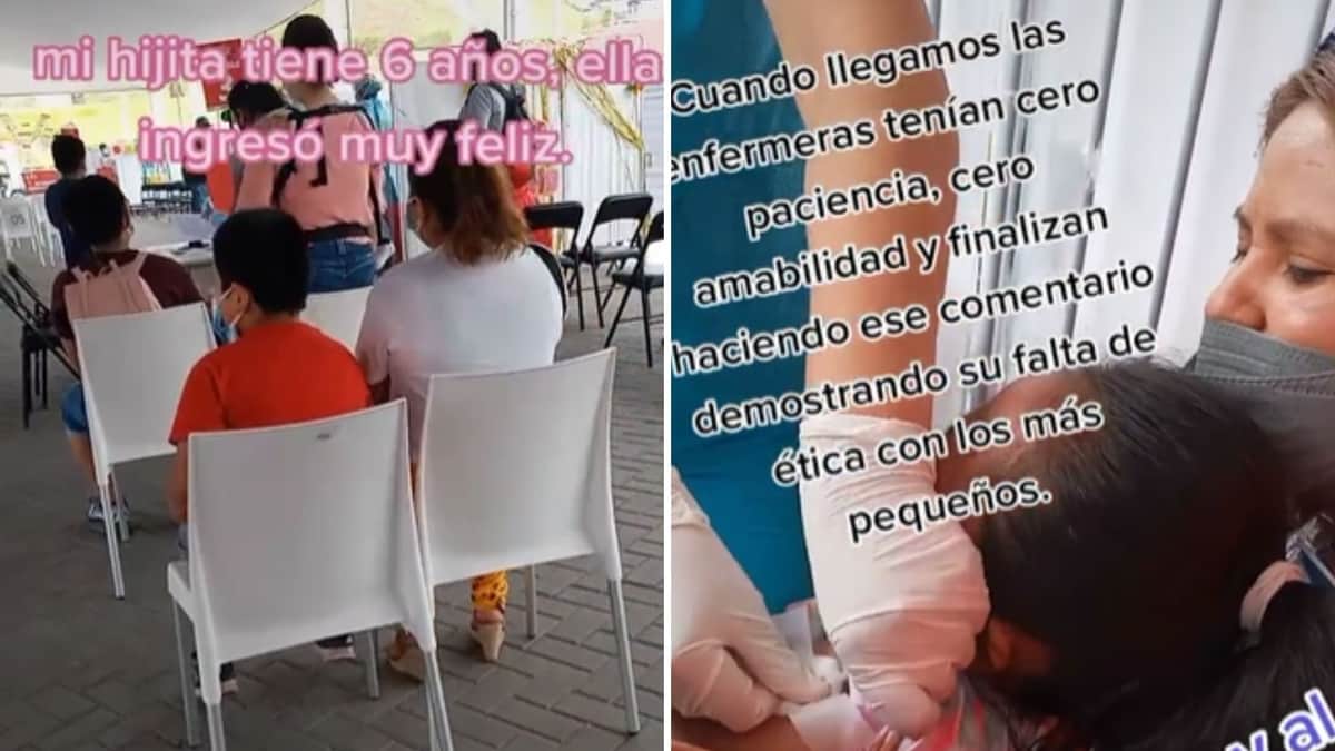 VIDEO: Niña dice que ya está lista para vacunarse contra el Covid, sale llorando tras ponérsela