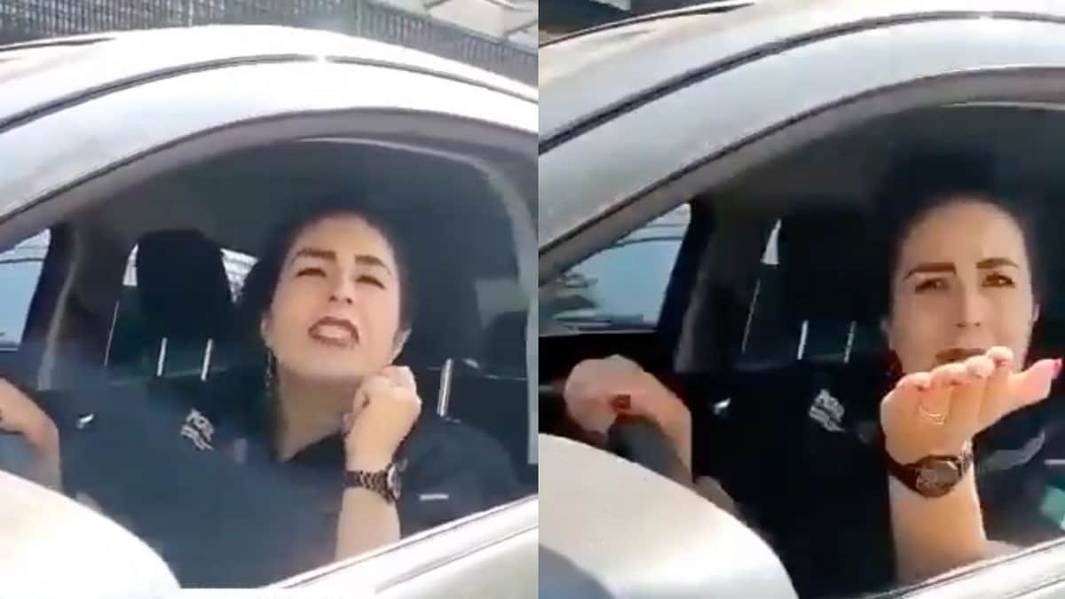 Video: surge 'Lady FGR' tras choque con triciclo