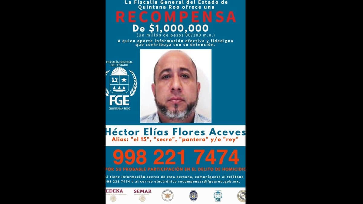 Ofrecen recompensa de 1 MDP por 'El Pantera', multihomicida en Cancún