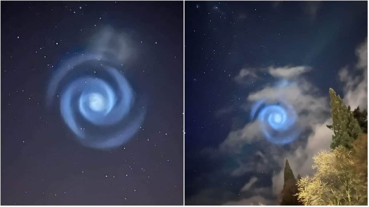 Habitantes de Nueva Zelanda captan extraña luz en forma de espiral en el cielo