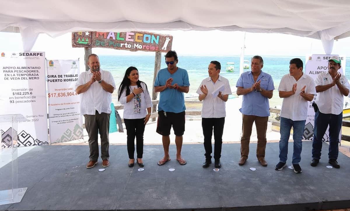 Acompaña Blanca Merari al gobernador a la entrega de obras en Leona Vicario y Puerto Morelos