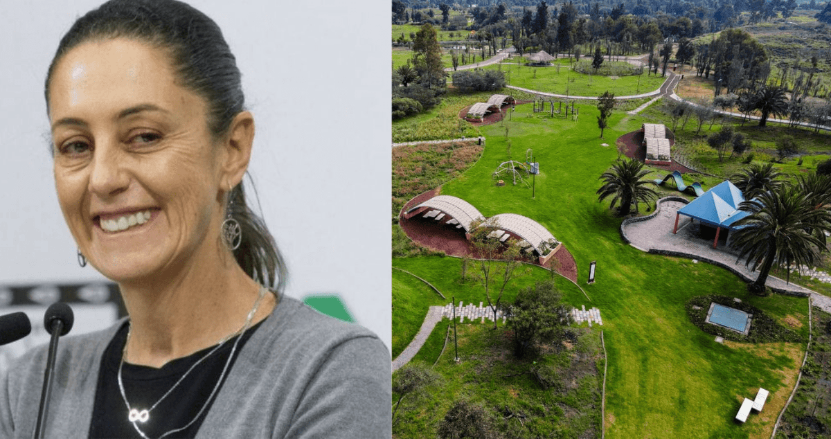 “No, no es Suiza”: Claudia Sheinbaum presume construcción de parque en Xochimilco
