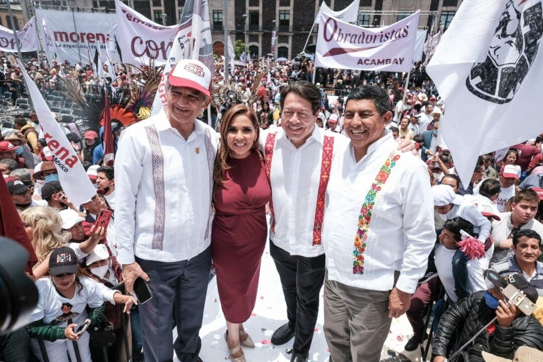 Acude Mara Lezama a encuentro de unidad nacional de Morena en Edomex