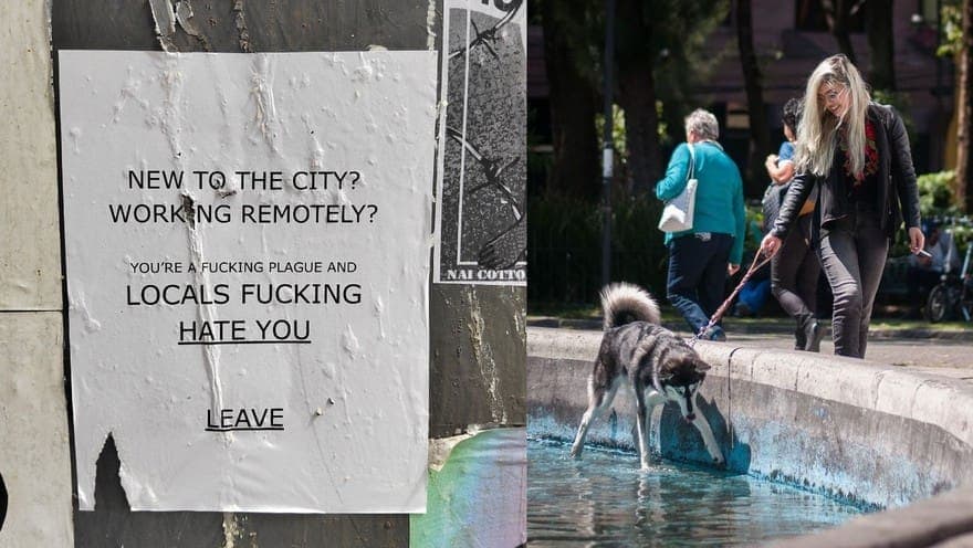 CDMX se llena de mensajes xenófobos; exigen a extranjeros irse