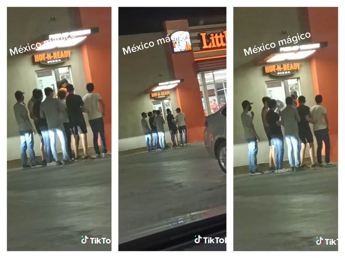Video: jóvenes se hacen viral al armar un "auto imaginario" para pedir pizza en el autoservicio
