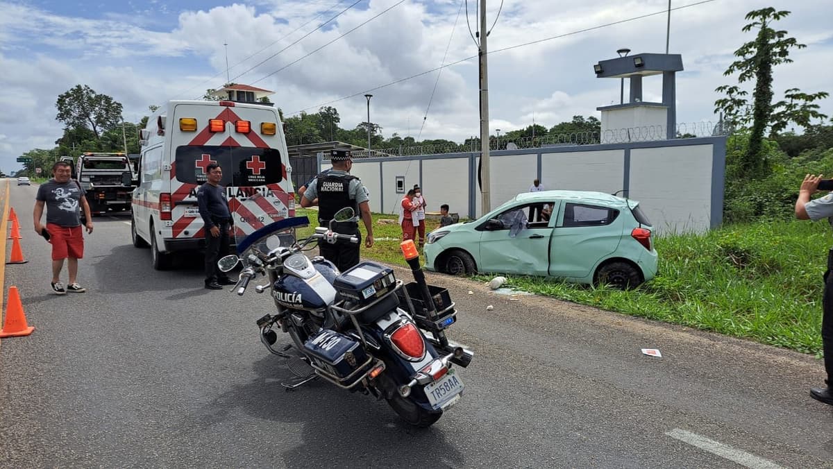 Muere bebé de casi dos años en accidente en tramo carretero de Felipe Carrillo Puerto