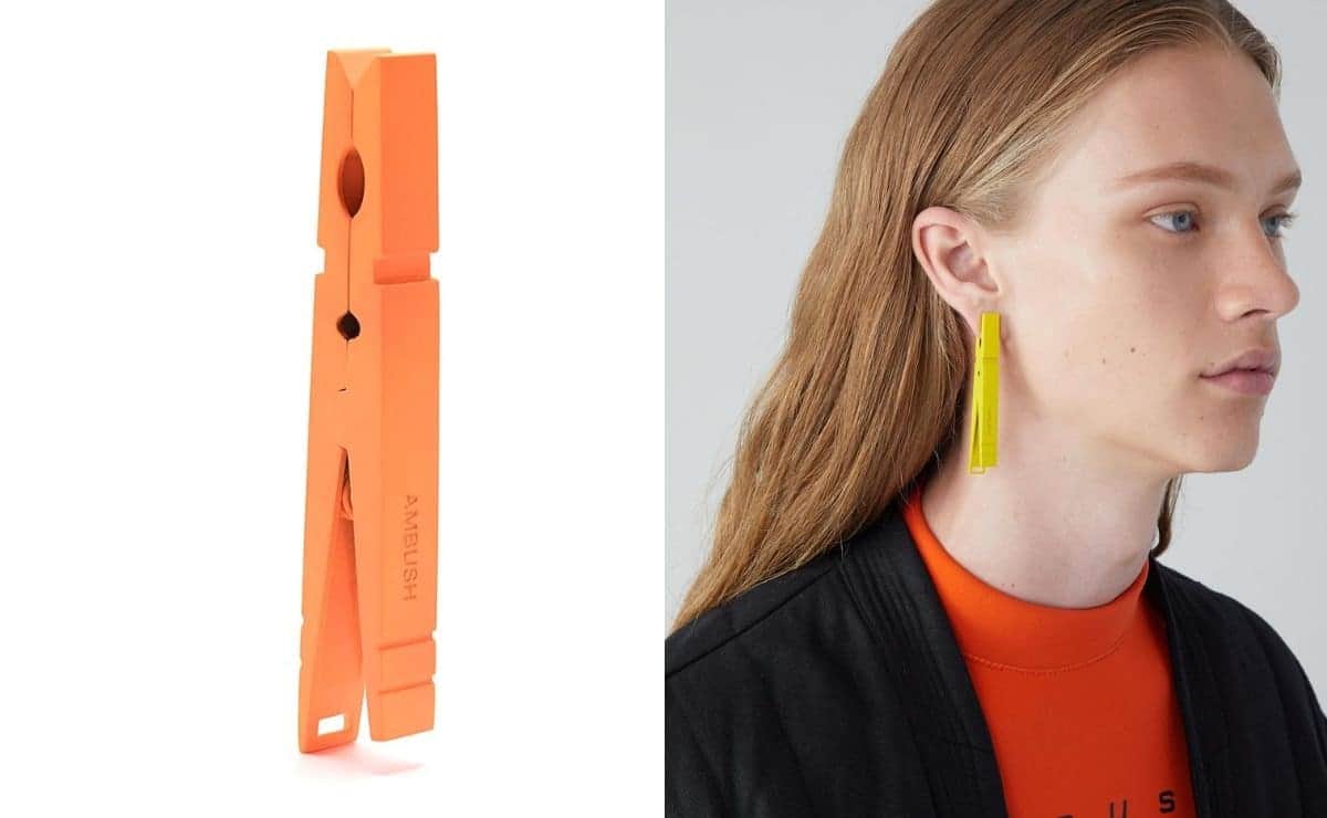 Los aretes en forma de pinza de ropa que cuestan 15 mil pesos