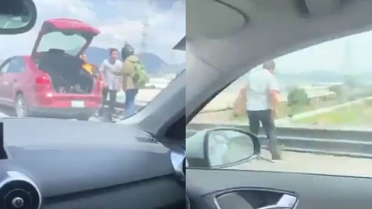 VIDEO: Hombre es arrojado desde un puente vehicular durante una riña