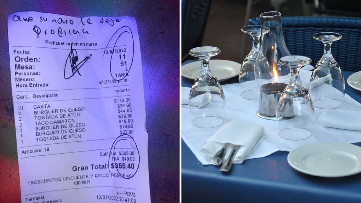Mesera exhibe a cliente que se molestó por no conseguir su número: 'Que su novio le deje propina'