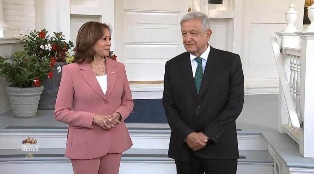 Video: Se reúne AMLO con la vicepresidenta de EU, Kamala Harris