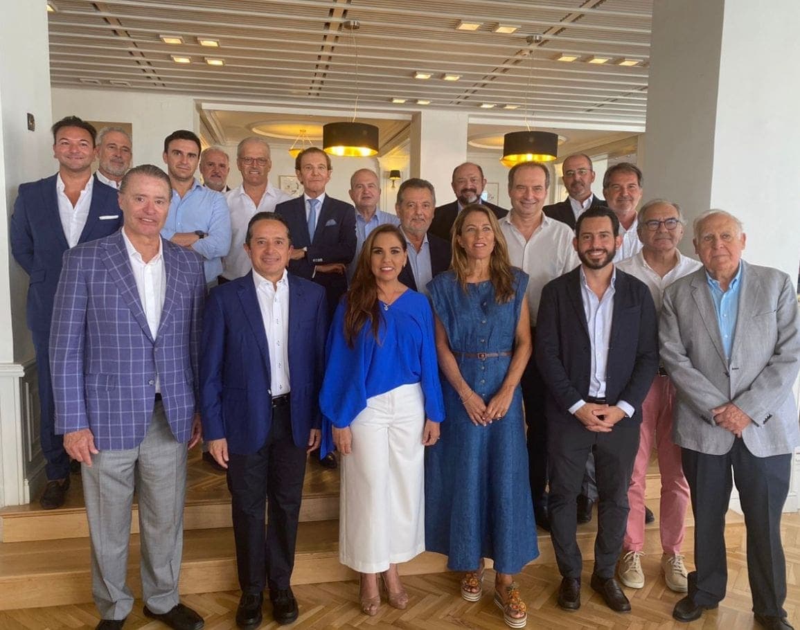 Se reúnen el gobernador Carlos Joaquín y la gobernadora electa Mara Lezama con directivos e inversionistas de INVEROTEL