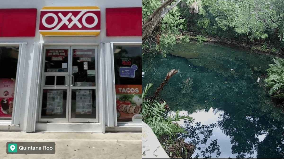 VIDEO: El Oxxo más bonito de México está en Tulum, hasta cenote tiene